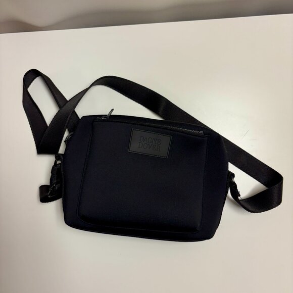 Dagne Dover Micah neoprene crossbody bag in black - Picture 1 of 3